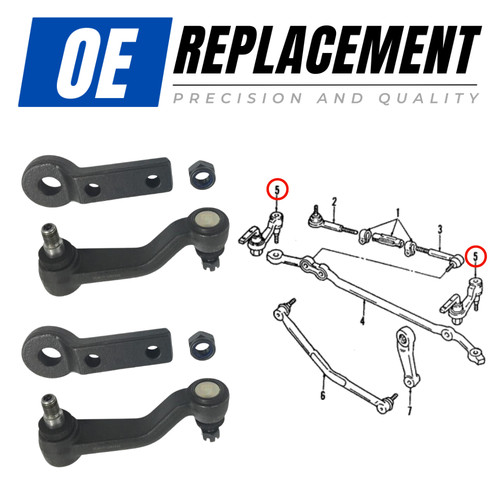 Steering idler arm set for - 2x,
