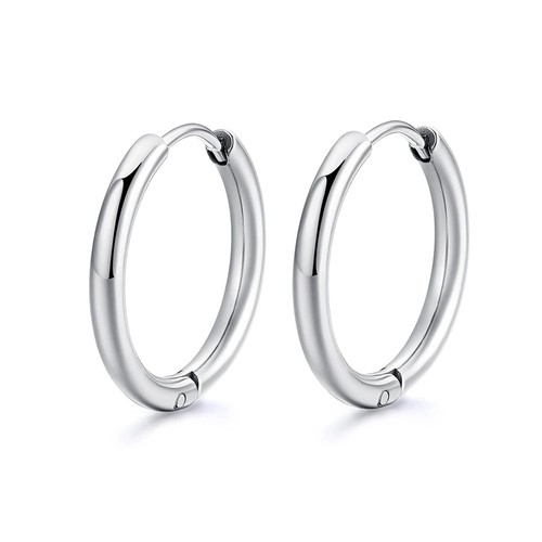9ct gold sleeper - hoop, earrings