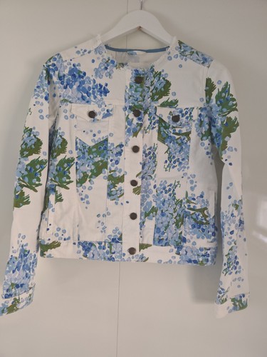 Boden white floral denim - floral,