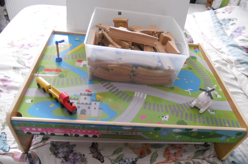 Train car play - play, wood