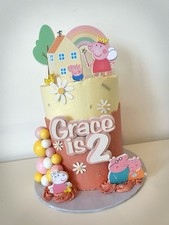 Peppa pig cake topper bundle - pig,