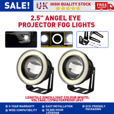 2x White LED Fog Light Lamp
