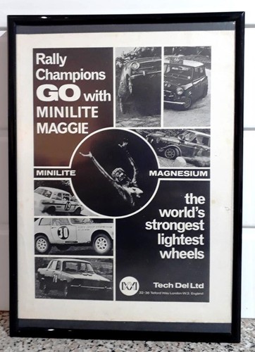 Framed original classic car - framed,