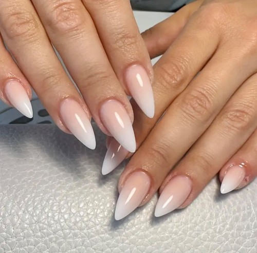 Medium almond pink white - medium,