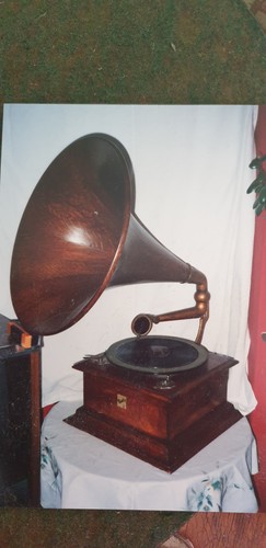 Antique wooden horned - antique,