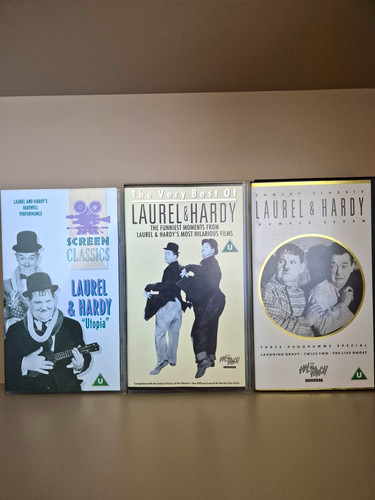 Laurel hardy 3 vhs - hardy,