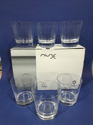 Nude crystal glass rocks - glass, 6