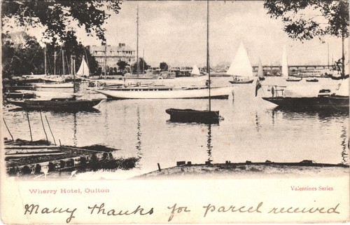 Wherry hotel oulton postcard - hotel,
