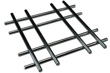 Apollo Chrome Trivet Cross Design 20cm Heatproof Table Hot Pan Pot Stand Rest