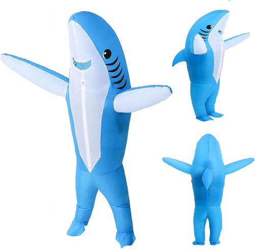Inflatable costume adult shark - inflatable,
