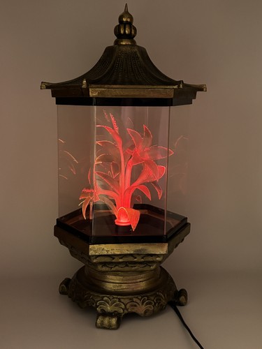 Vintage pagoda lamp rotating - pagoda,