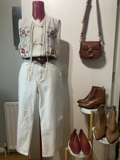 Zara Mandarin Collar Top With