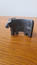 Vintage Handmade Kenya Kenyan Africa Carved Soapstone Zebra Safari Collectable