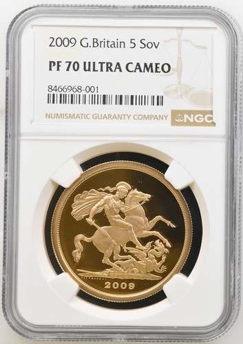 2009 gold proof - five, pounds