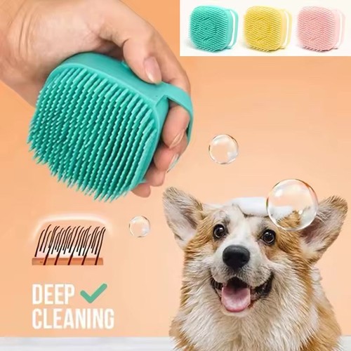 Silicone pet bath brush - silicone,