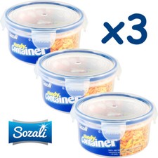 Round Plastic Food Storage