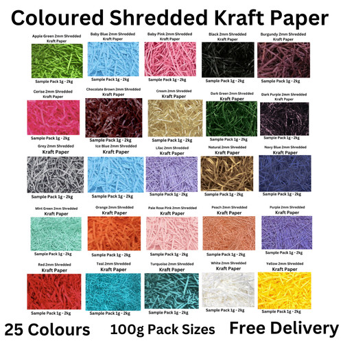 Coloured shredded kraft - shredded,