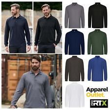 Pro Polo Shirts - Men's Long Sleeve Quick Dry Work Grade Polo Shirts - S to 4XL