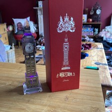 London Big Ben Crystal Clock with lights Table Shelf Showpiece Souvenir  Gift