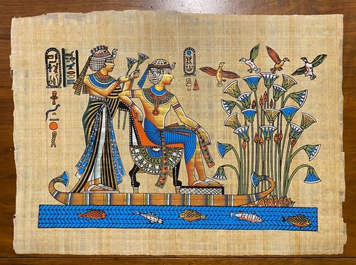 Egyptian papyrus art - 4, pieces