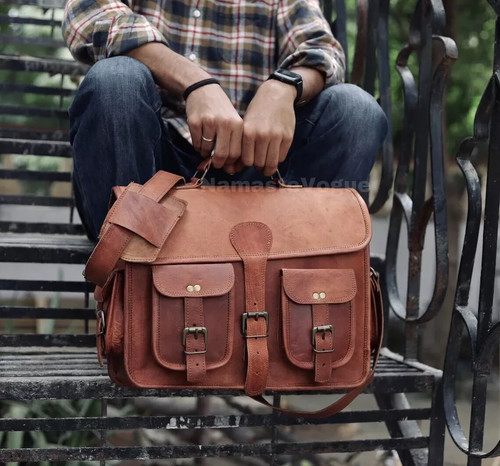 Messenger bag satchel genuine - satchel,