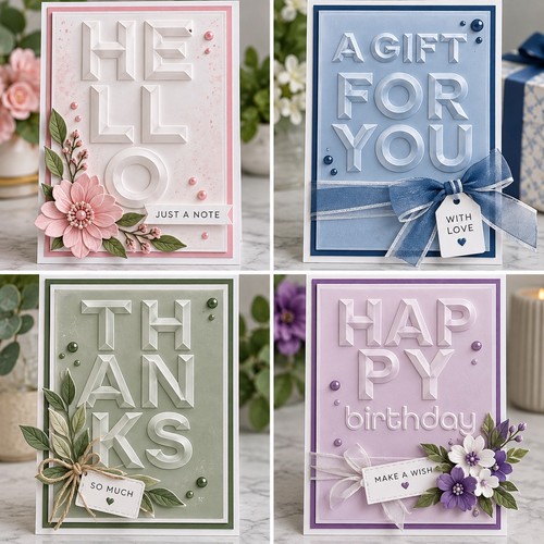 Spellbinders embossing - 3d,