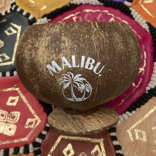 Malibu coconut shell cup with - malibu,