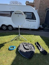 Maxview Precision I.D 75cm Caravan Satellite Dish Twin LNB, Tripod, Carry Case