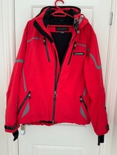 Schoffell Ventura Red Men’s Insulated Ski Jacket, Large, Used, Exc Condition