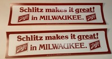 2 Vintage Schlitz Beer Makes