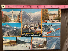 1976 Extra Large Postcard - Innsbruck Winter Olympics - 9 Views - Unposted