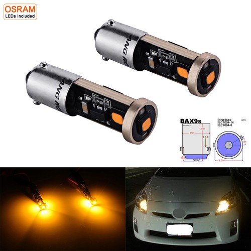 Amber bax9s h6w - 2x, bulbs