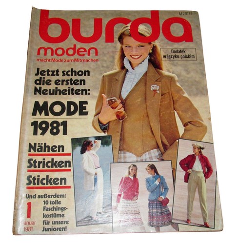 Burda moden 1981 - moden, vintage