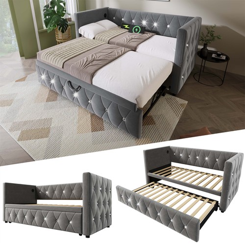Single 3ft daybed velvet - 3ft,