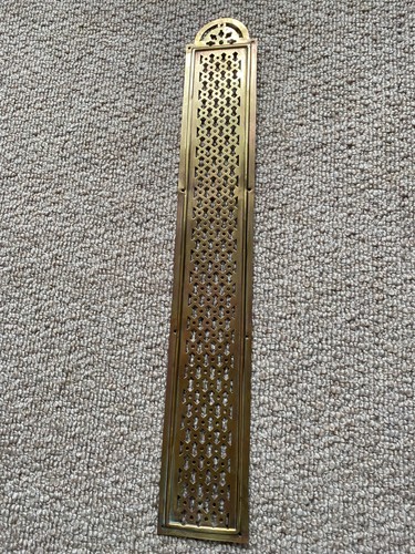Vintage long brass - long, pierced