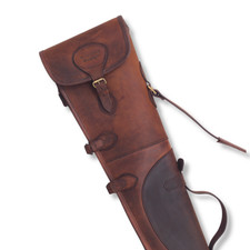 Real Leather Shotgun Slip Hunting Gun Slip Bag Shooting Padded Gun Carry Case