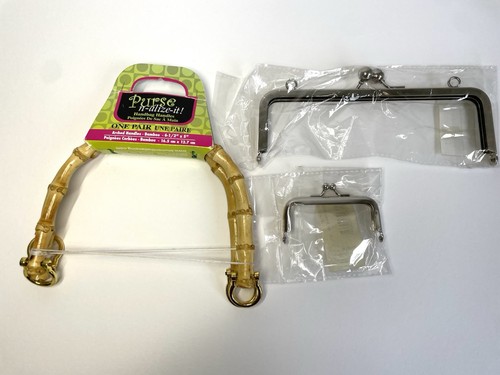 Bamboo purse handles - purse,