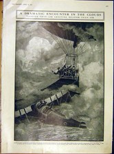 Original Old Antique Print