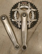 Shimano Deore LX  M569 Silver  cranks Chainset retro mountain bike