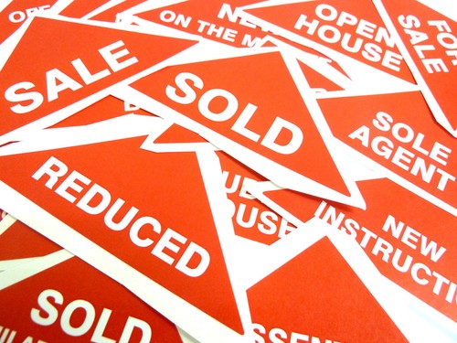 Property sales stickers large - property, stickers,