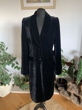 Hobbs Black Velvet Coat Jacket