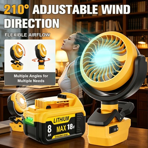 Cordless portable jobsite fan - cordless,