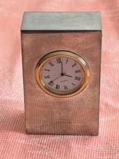 Vintage FINA Pewter Desk Clock