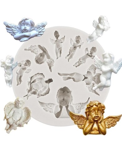 Angel baby silicone mold - baby,