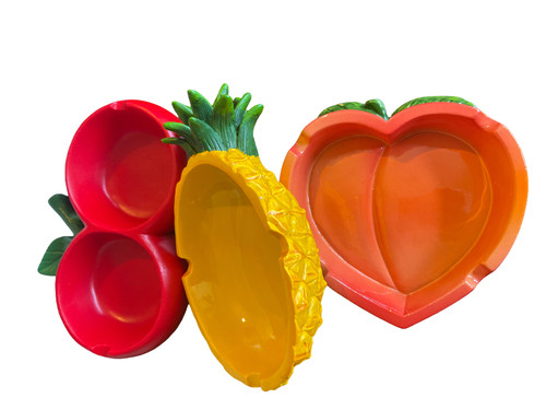 Ashtray heart cherry - heart, pineapple
