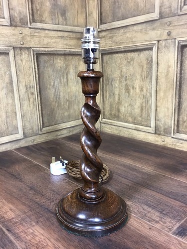 Vintage oak barley - twist, table