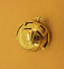 Large 9ct Gold & Silver Masonic Orb in Super Condition. NICE1