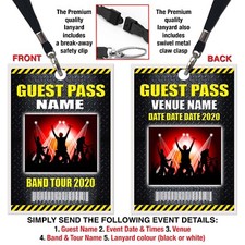 CONCERT EVENT LANYARD PASS