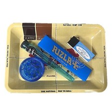 RAW MINI ROLLING TRAY SET BLUE