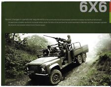 Land Rover Defender Military 6x6 c2007-08 UK Market Foldout Sales Brochure